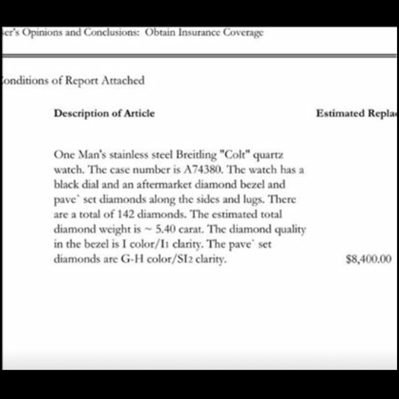 Authentic Brietling Colt Watch w/ REAL Diamonds - Picture 8 of 8